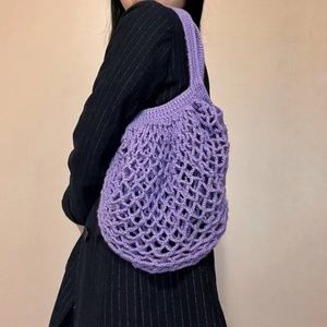 Handmade Summer Beach Crochet Net Bag